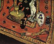 The statue and vase on the Oriental carpet Henri Matisse